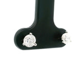 Brand New 3/4cttw Round Brilliant Diamond Stud Earrings 14k White Gold