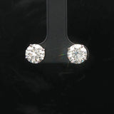 Brand New 3cttw Natural Diamond Stud Earrings in 14k White Gold