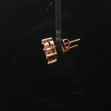 14k Rose Gold and 1cttw Diamond Cluster Stud Earrings