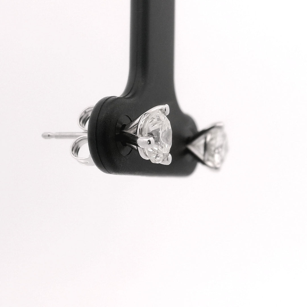 Brand New 1.2cttw Natural Diamond Stud Earrings in 14k White Gold