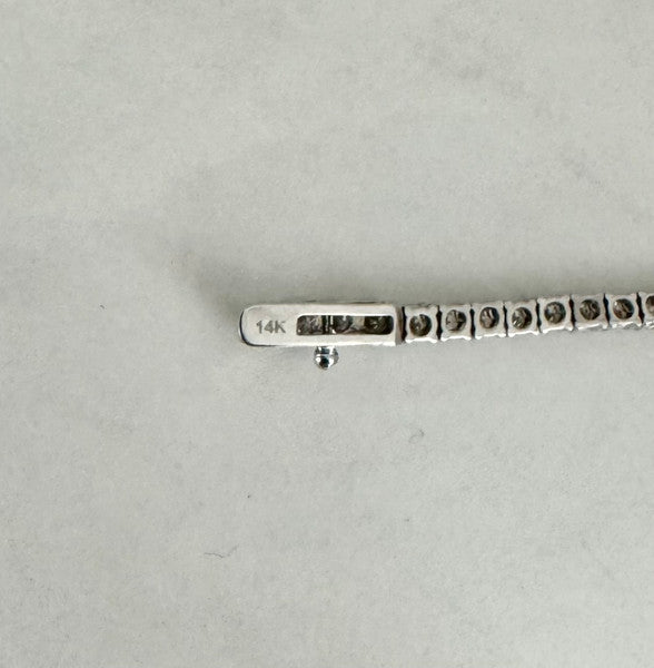 Brand New 6cttw Natural Diamond Tennis Necklace in 14k White Gold 16"