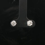 Brand New 1cttw Natural Diamond Stud Earrings in 14k White Gold