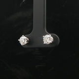 Brand New 1cttw Natural Diamond Stud Earrings in 14k White Gold