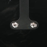 Brand New 1cttw Natural Diamond Stud Earrings in 14k White Gold