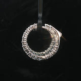 Brand New 1.50cttw Natural Diamond Chunky Hoop Earrings in 14k White Gold