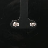 Brand New 3cttw Natural Diamond Stud Earrings in 14k White Gold