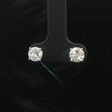Brand New 1.50cttw Natural Diamond Stud Earrings in 14k White Gold
