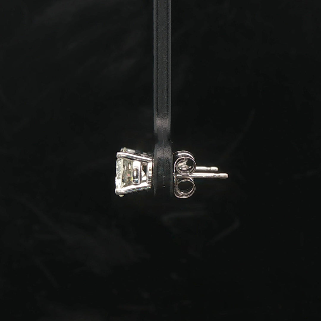 Brand New 1.50cttw Natural Diamond Stud Earrings in 14k White Gold