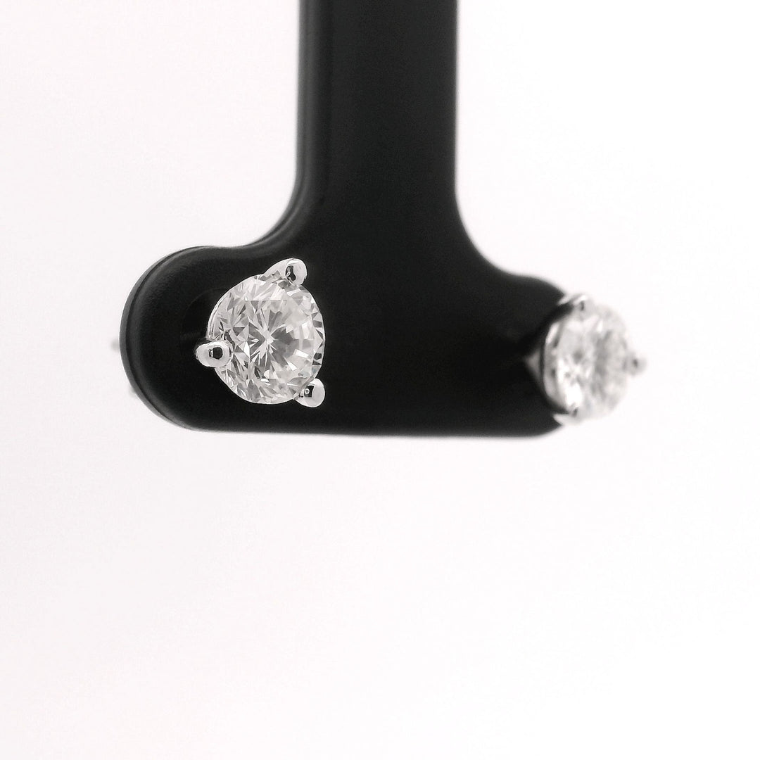 Brand New 1.2cttw Natural Diamond Stud Earrings in 14k White Gold
