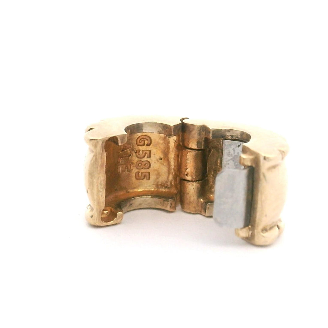 Pandora 14k Yellow Gold Beveled Clip Charm 750256 Retired
