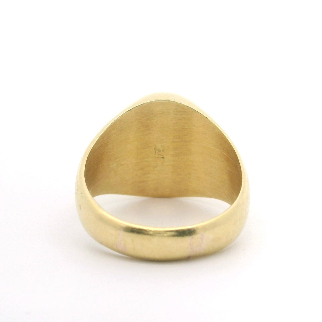 18k Yellow Gold 6.1g Ladies Rolex Style Crown Ring Size 5
