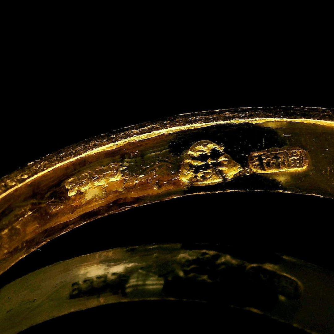 24k Pure Yellow Gold 4g Diamond Cut Fancy Ladies Ring Size 6.25