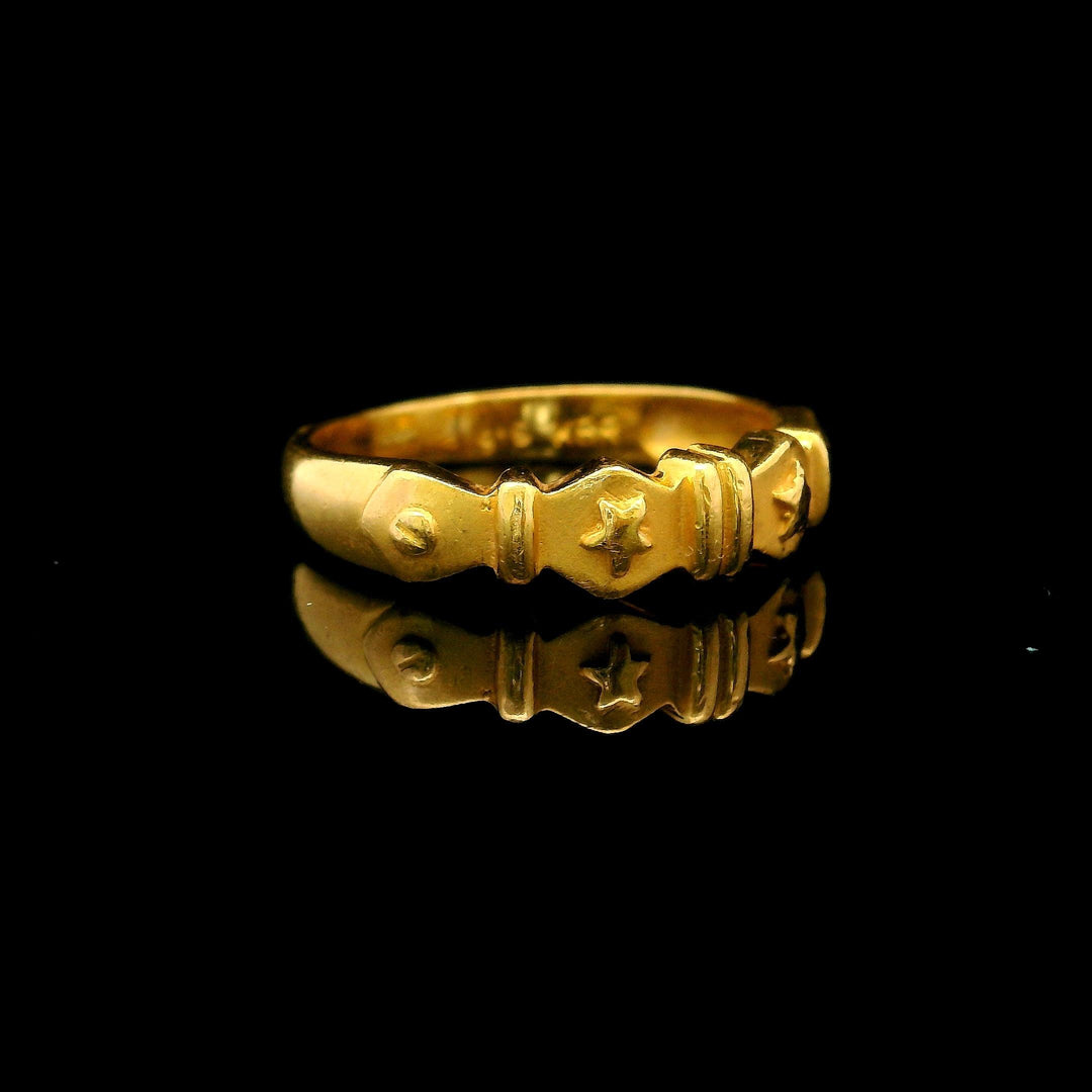 22k Yellow Gold 3.6g Solid Ladies Band Ring Size 6