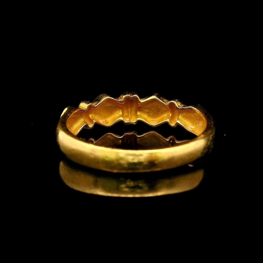 22k Yellow Gold 3.6g Solid Ladies Band Ring Size 6