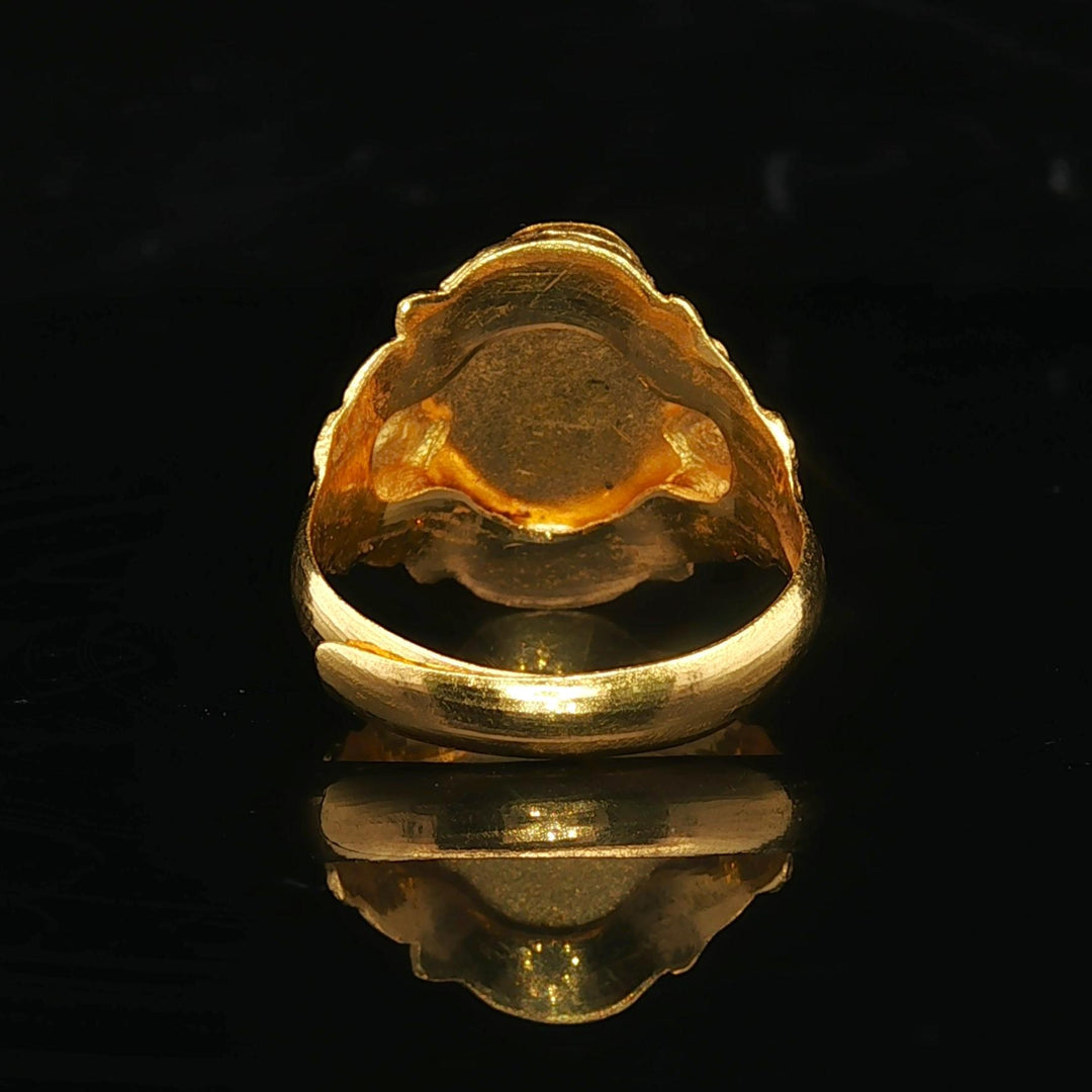 24k Pure Yellow Gold 5g Solid Ladies Asian Wrap Band Ring Size 5.5