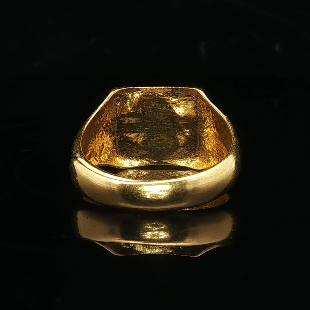 24k Pure Yellow Gold 7.6g Solid Lucky Floral Wrap Ring Size 7.5