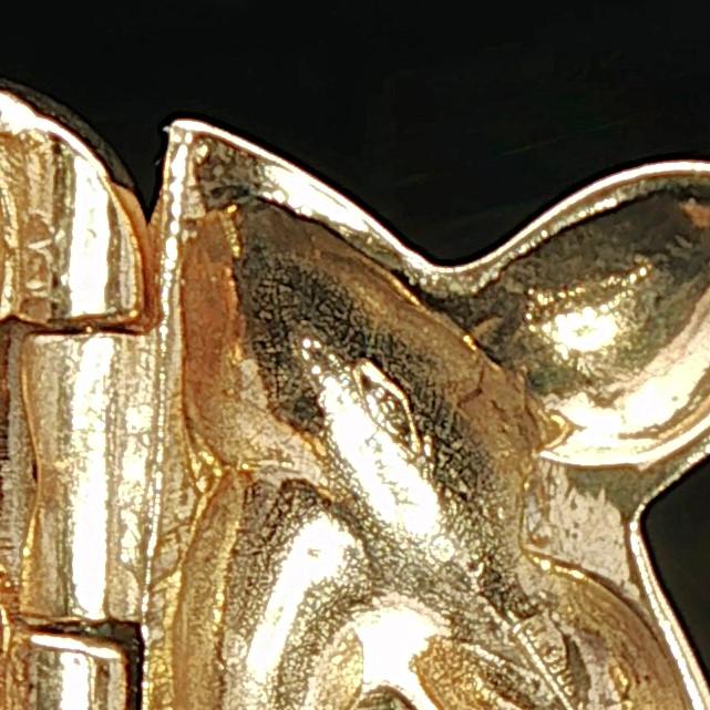 18k Yellow Gold 8.7g Solid Polished X Huggie Earrings