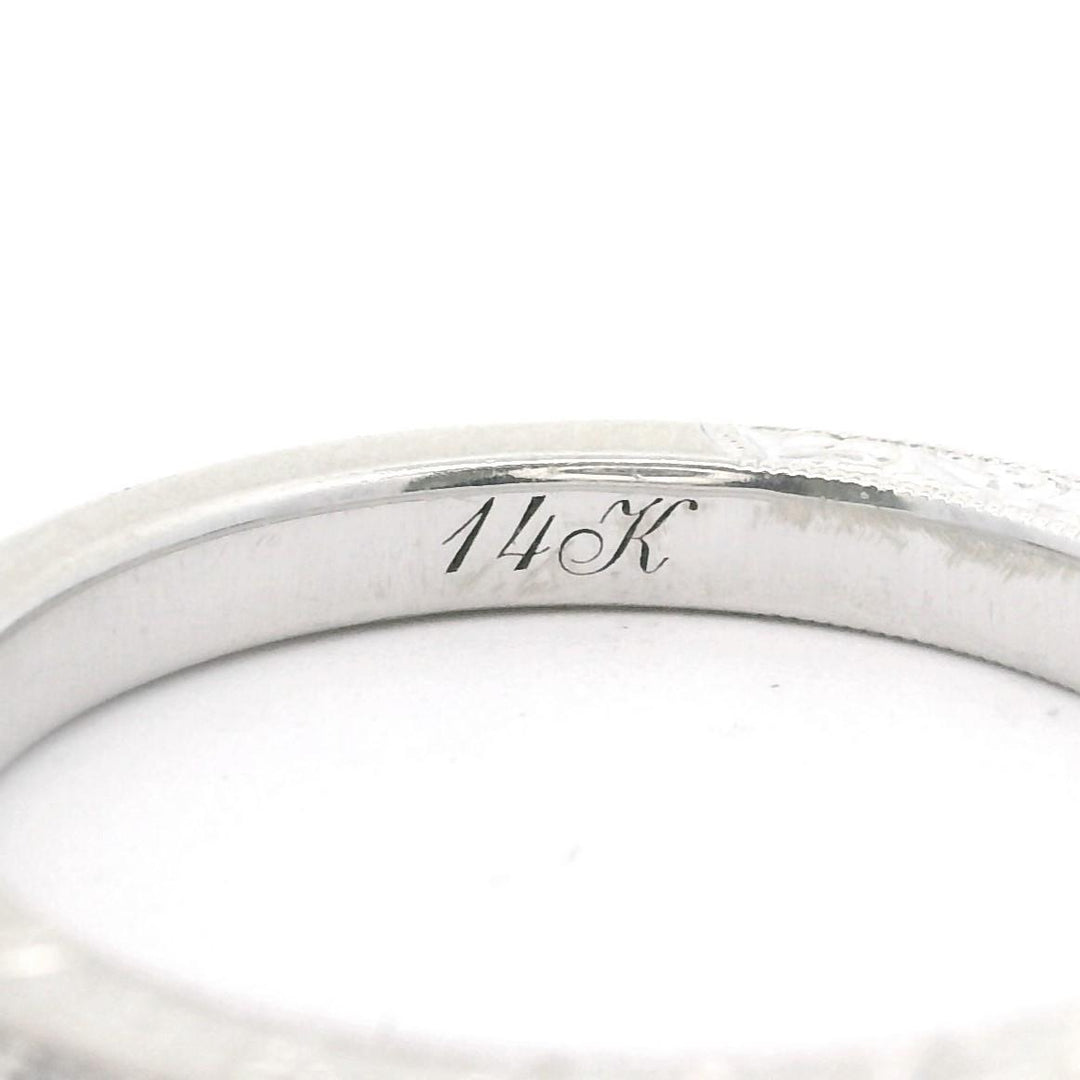 Neil Lane 14k White Gold and Diamond Ladies Band Ring Size 6.5