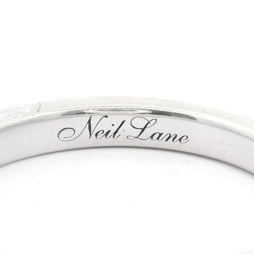 Neil Lane 14k White Gold and Diamond Ladies Band Ring Size 6.5