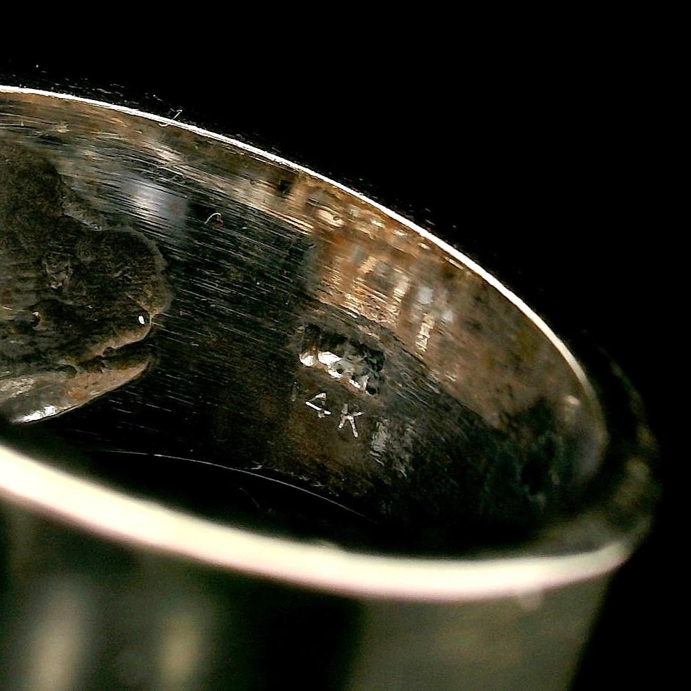 14k White Gold and 2.5cttw Diamond Solid Heavy 14g Ring Size 8