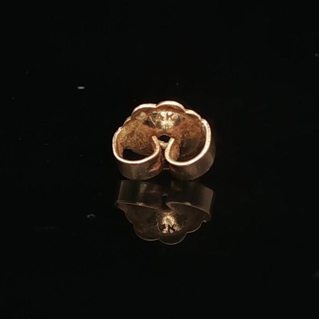 14k Yellow Gold and 0.25cttw Diamond Stud Earrings