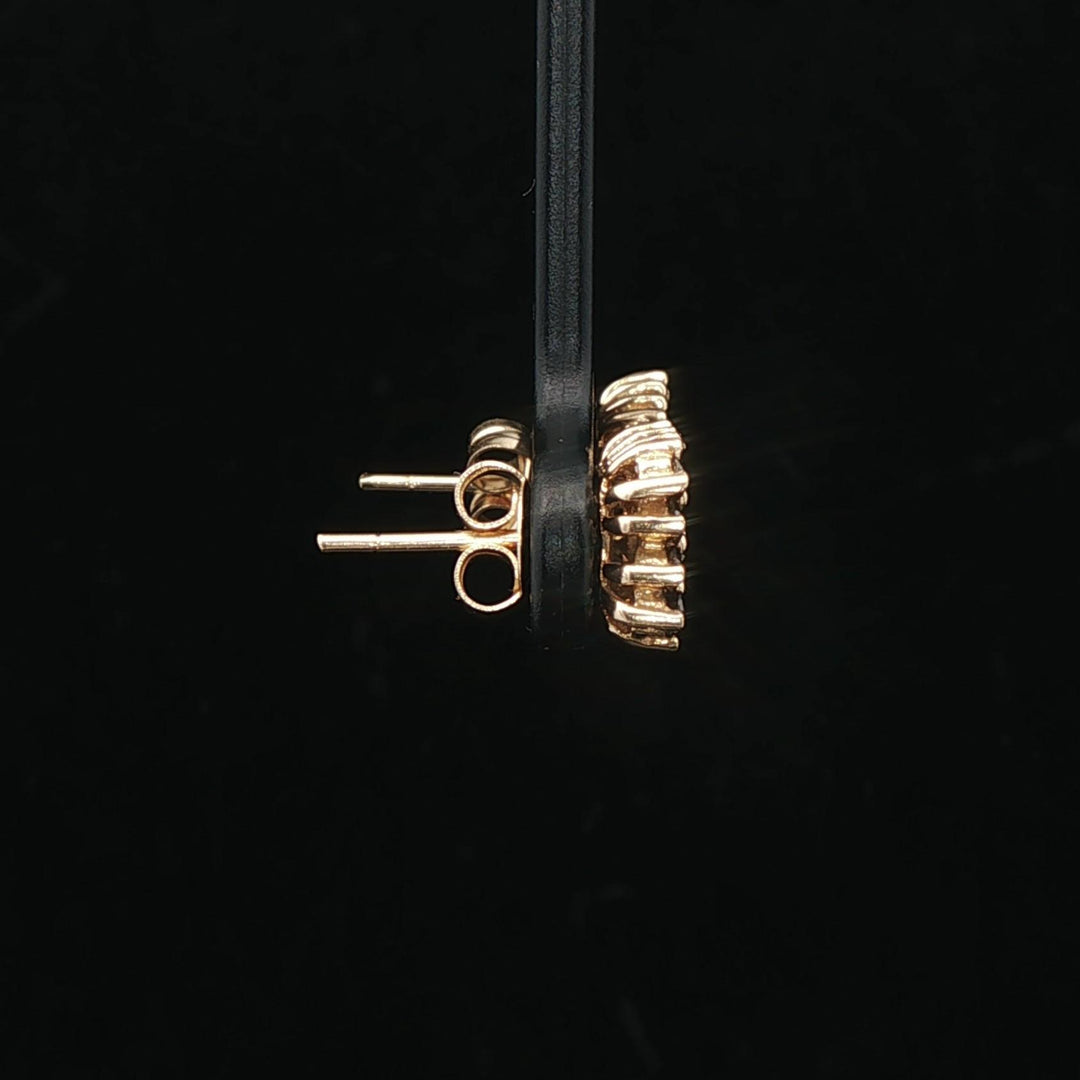 14k Yellow Gold and 1cttw Chocolate Diamond Stud Earrings