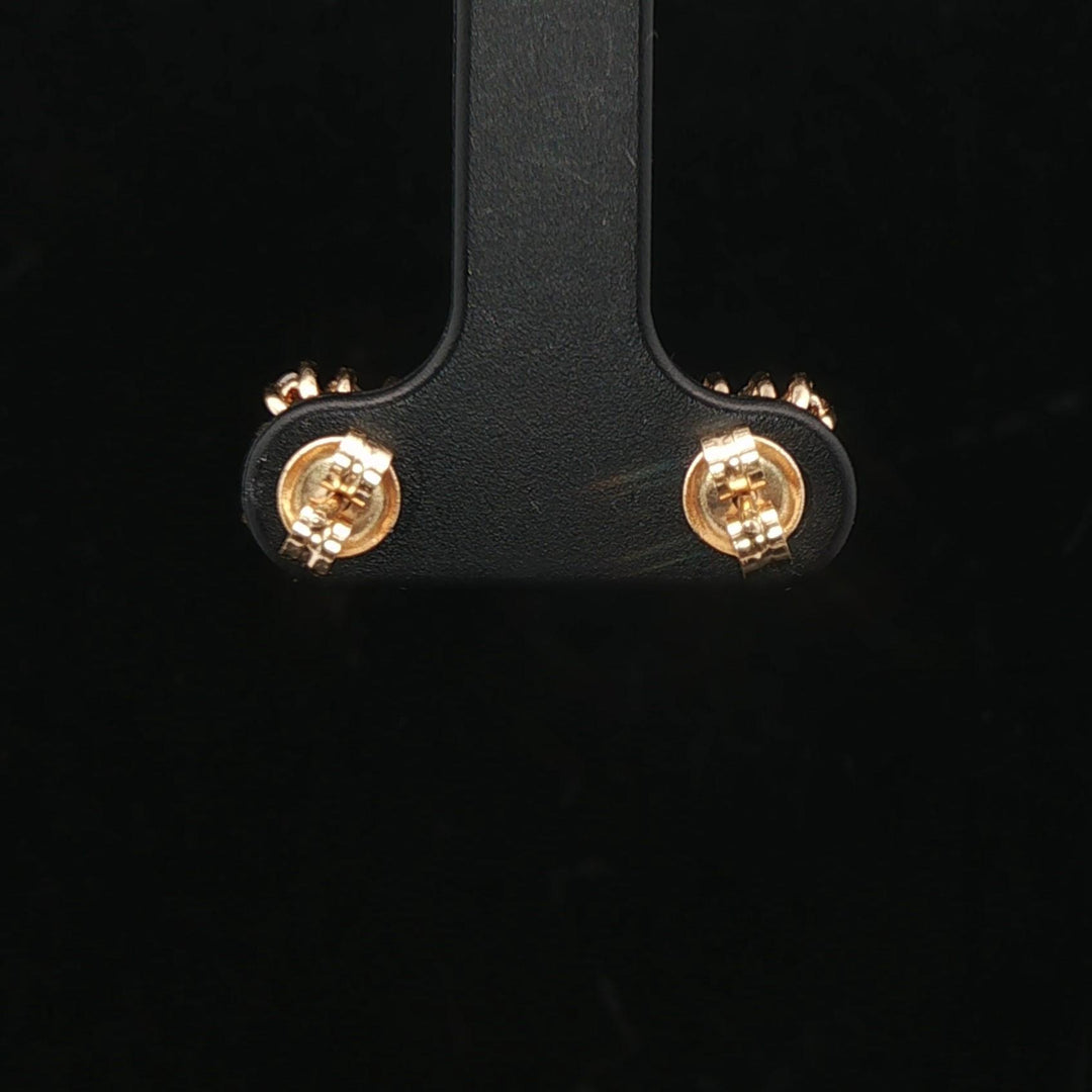 14k Yellow Gold and 1cttw Chocolate Diamond Stud Earrings