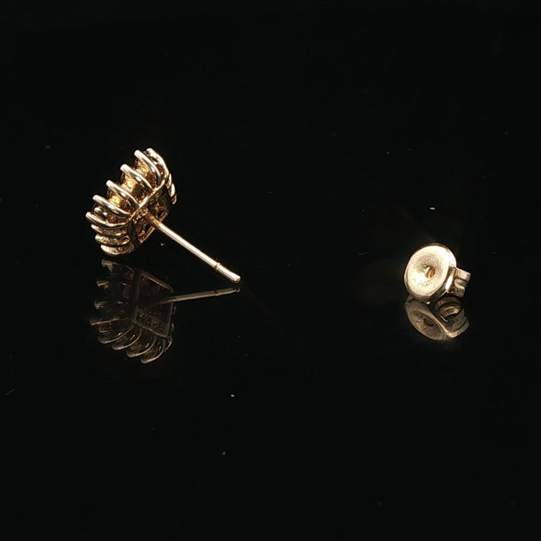 14k Yellow Gold and 1cttw Chocolate Diamond Stud Earrings