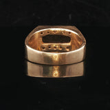 14k Yellow Gold Onyx and 0.50cttw Diamond Solid Men's Ring Size 11