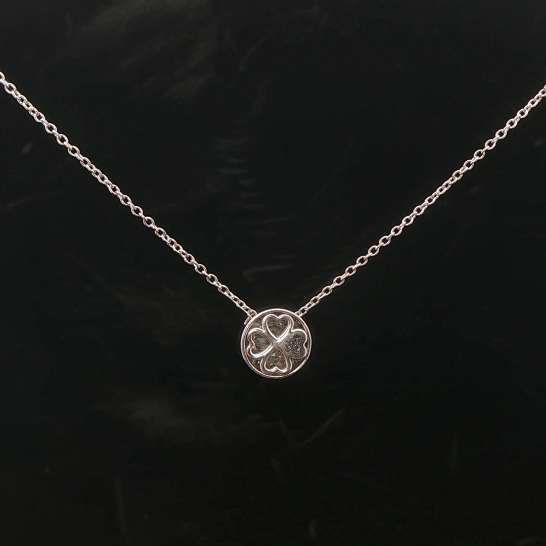 Hearts on Fire 18k White Gold and 0.46cttw Diamond Cluster Pendant Necklace