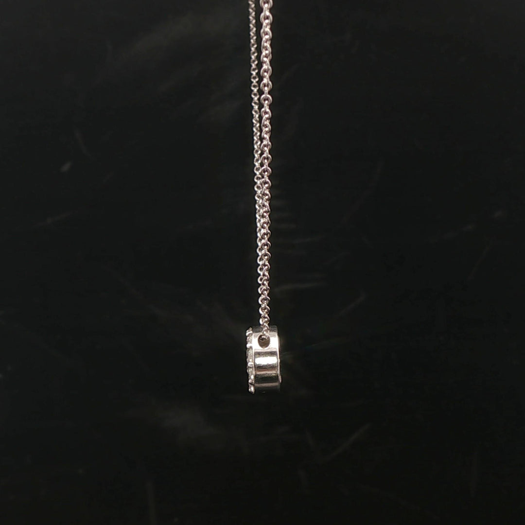 Hearts on Fire 18k White Gold and 0.46cttw Diamond Cluster Pendant Necklace