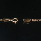 14k Yellow Gold Topaz and Diamond Ladies Pendant Necklace 17"