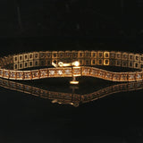 18k Yellow Gold and 2cttw Diamond 14.7g Solid Squared Tennis Bracelet 7.25"