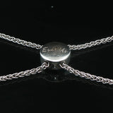 14k White Gold and 0.62cttw Diamond Ever Us Slide Bracelet