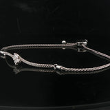 14k White Gold and 0.62cttw Diamond Ever Us Slide Bracelet