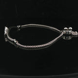 14k White Gold and 0.62cttw Diamond Ever Us Slide Bracelet