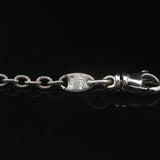 14k White Gold Aquamarine and Diamond 8.7g Ladies Pendant Necklace Italy 16"