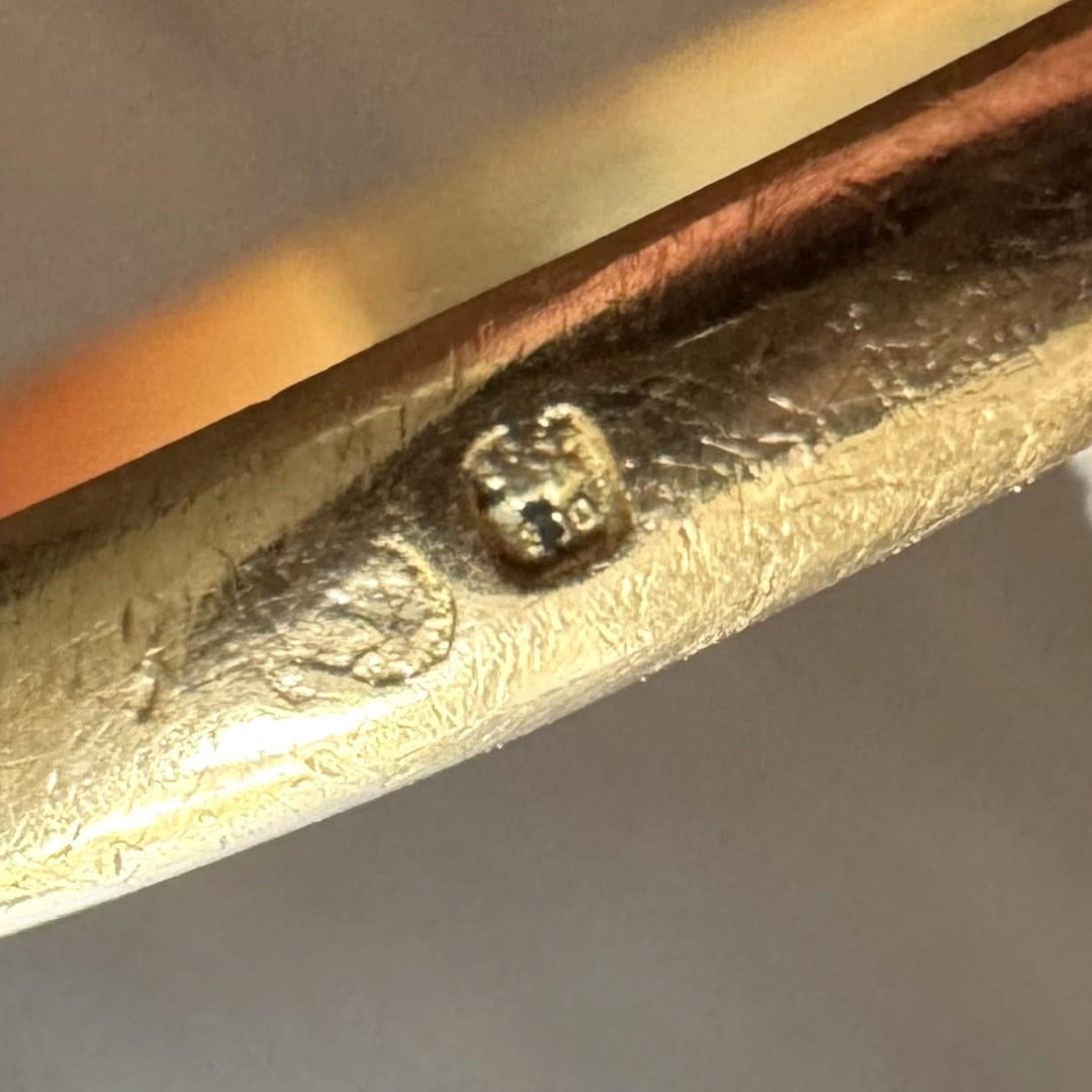 19k Portuguese Yellow Gold 2.8g Thin Men's 2.8mm Band Ring Size 11.5