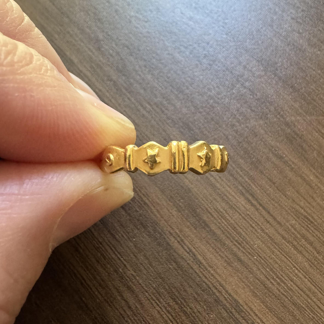 22k Yellow Gold 3.6g Solid Ladies Band Ring Size 6