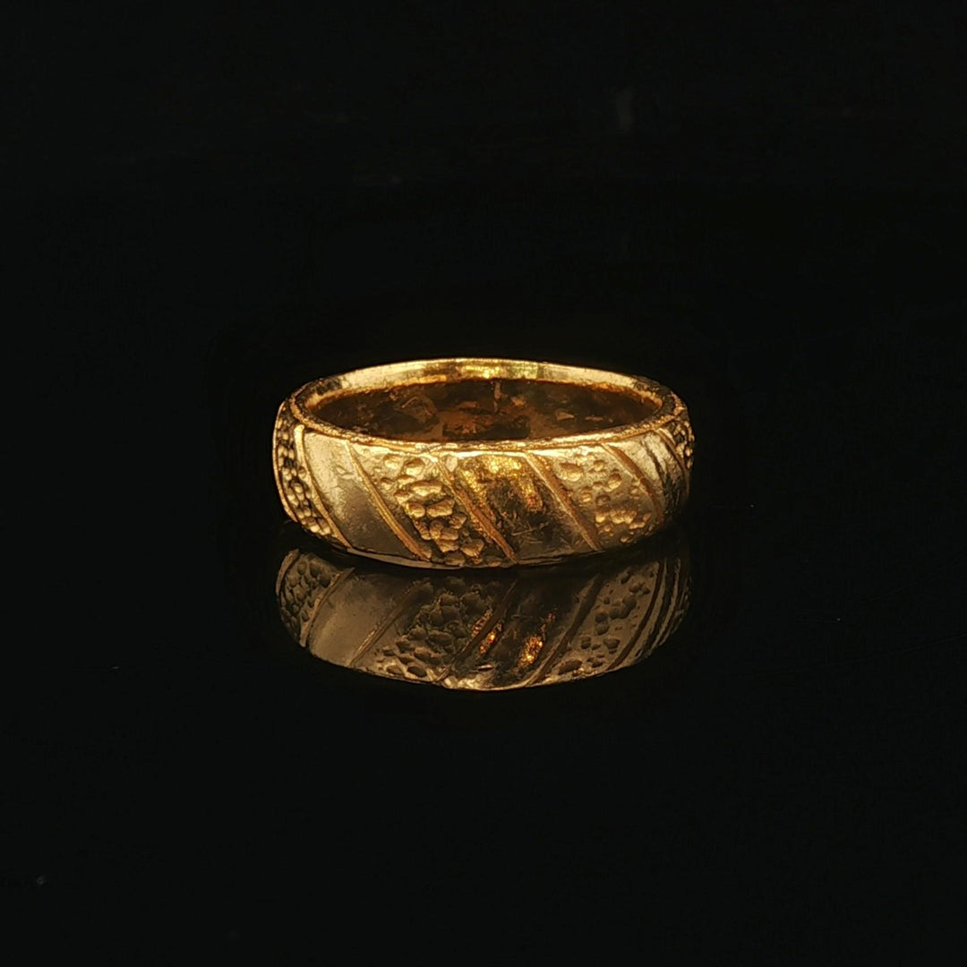 24k Pure Yellow Gold 7.5g Solid Heavy 5.5mm Band Ring Size 4.5