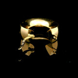 18k Yellow Gold 3.3g Hollow Polished Milor Hoop Earrings Italy 1"