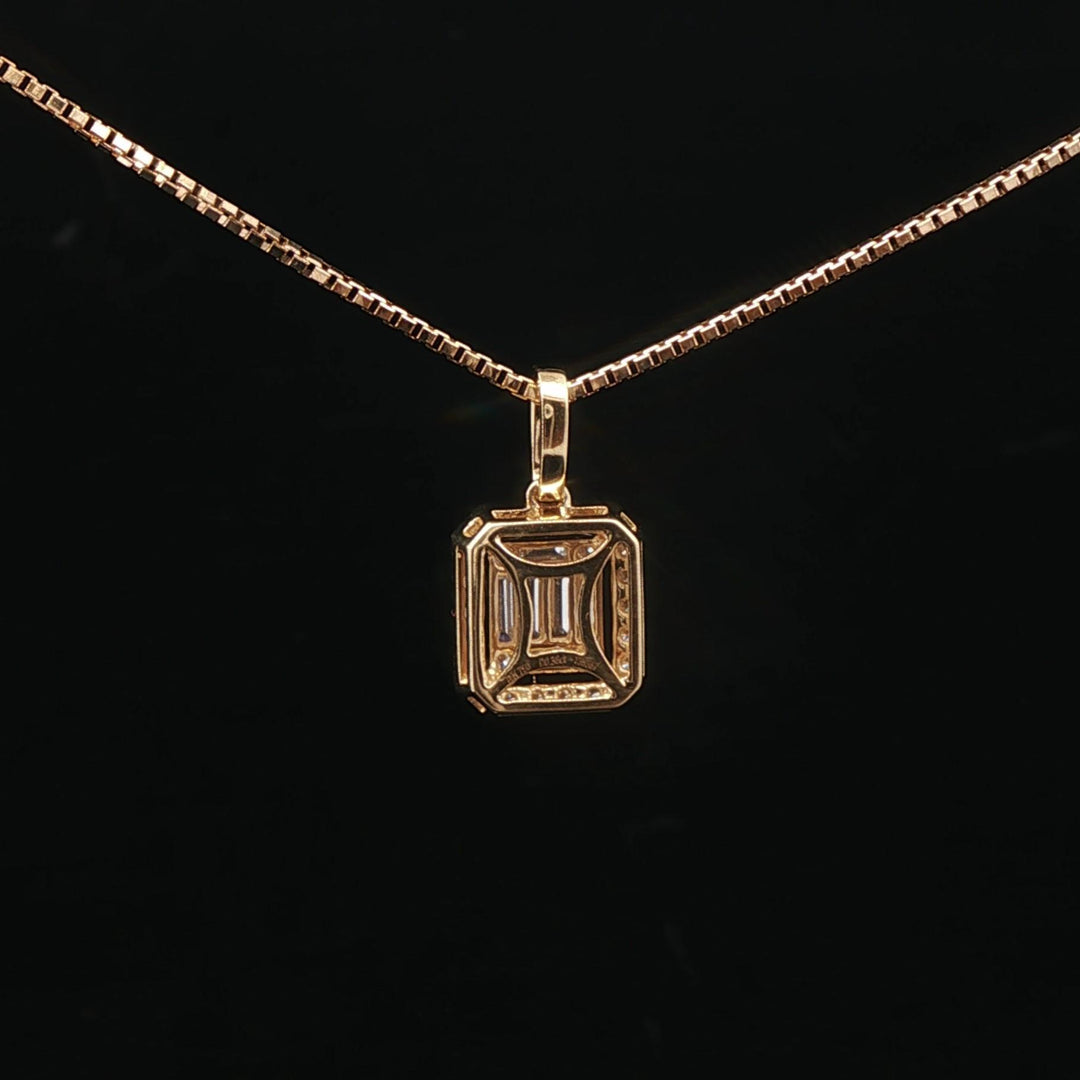 18k Yellow Gold and 0.38cttw Diamond Pendant Necklace 20"