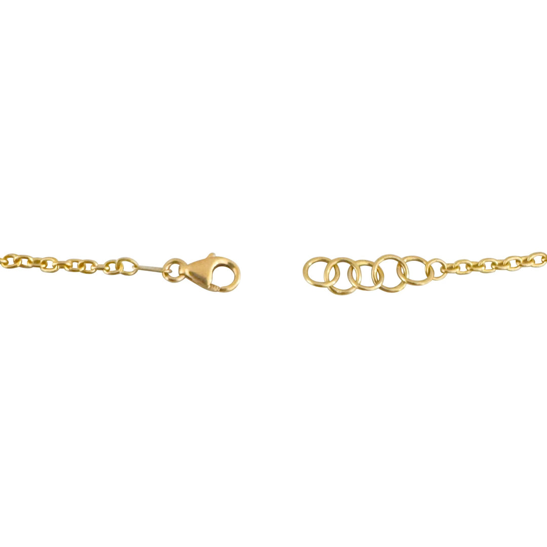 21k Yellow Gold 8.5g Solid Clover Station Link Bracelet 7.5"