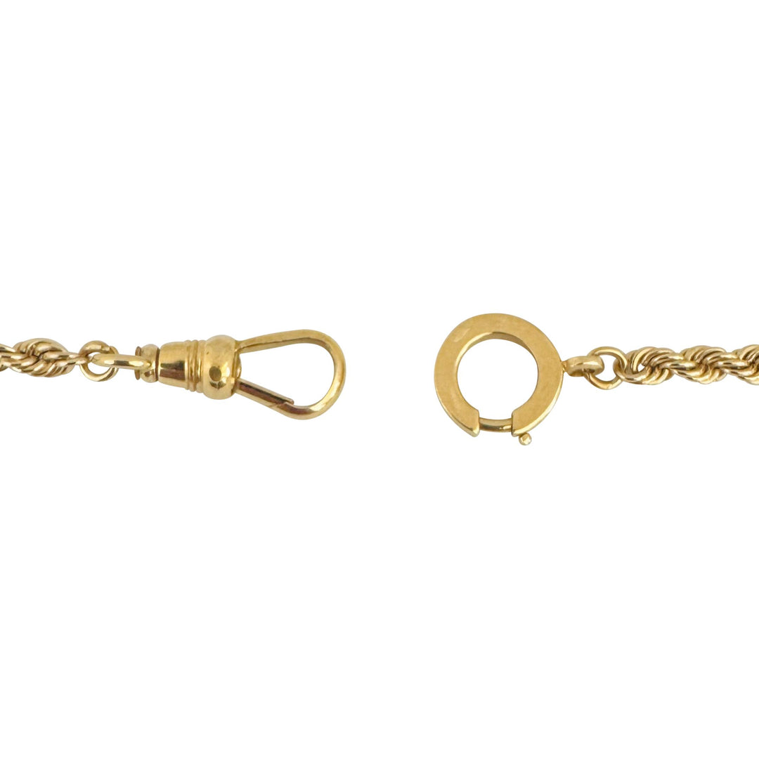 14k Yellow Gold 16.6g Solid Vintage 3mm Rope Chain Necklace 17"