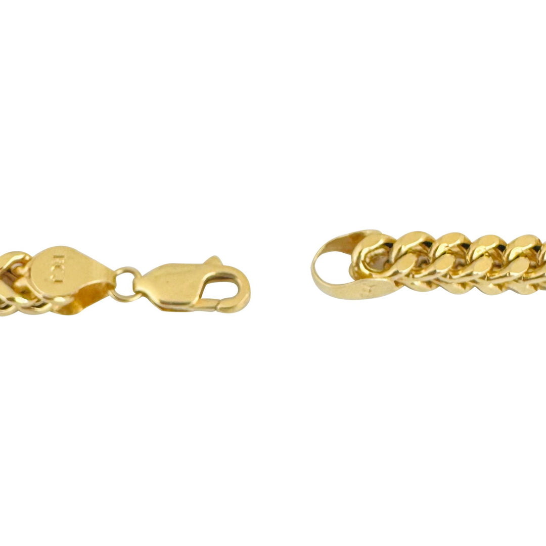 14k Yellow Gold 41g Thick Squared 6.5mm Franco Link Chain Necklace 24"