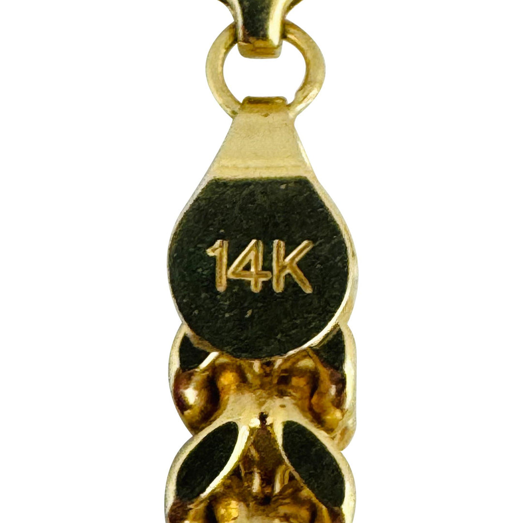 14k Yellow Gold 41g Thick Squared 6.5mm Franco Link Chain Necklace 24"