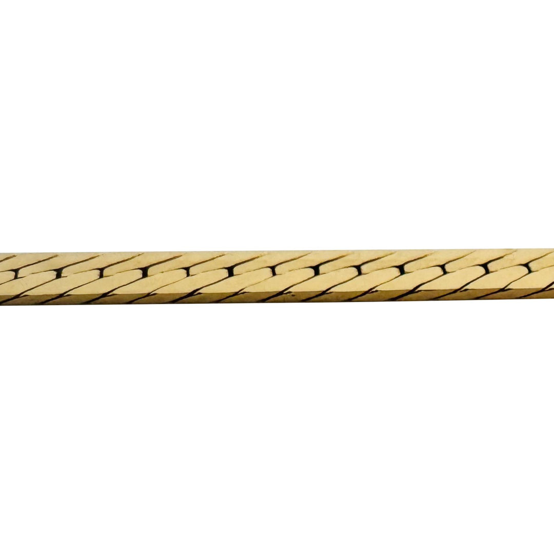 14k Yellow Gold 16g Solid Thick 4mm Herringbone Link Chain Necklace 20"