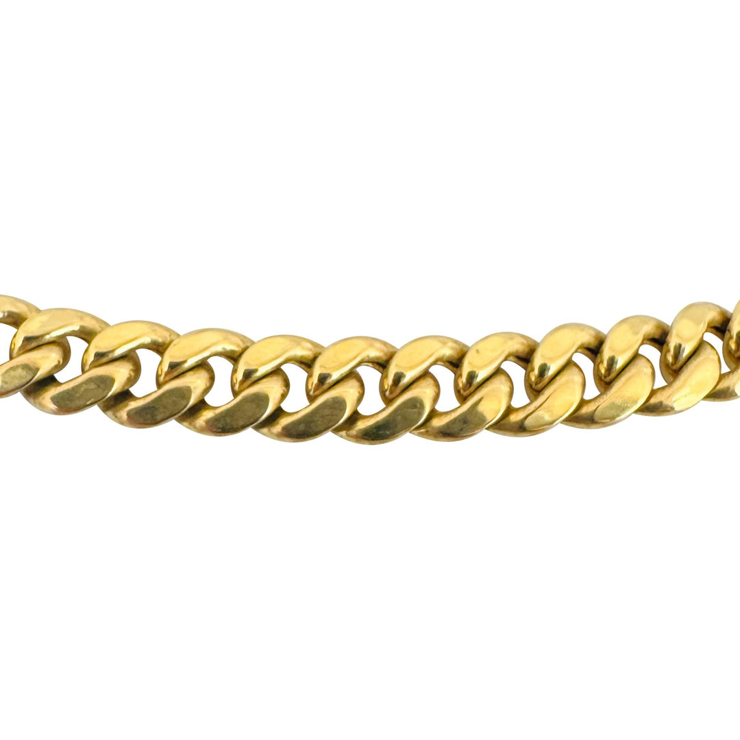 14k Yellow Gold 24.7g Semi Solid 6mm Cuban Link Chain Necklace 24"