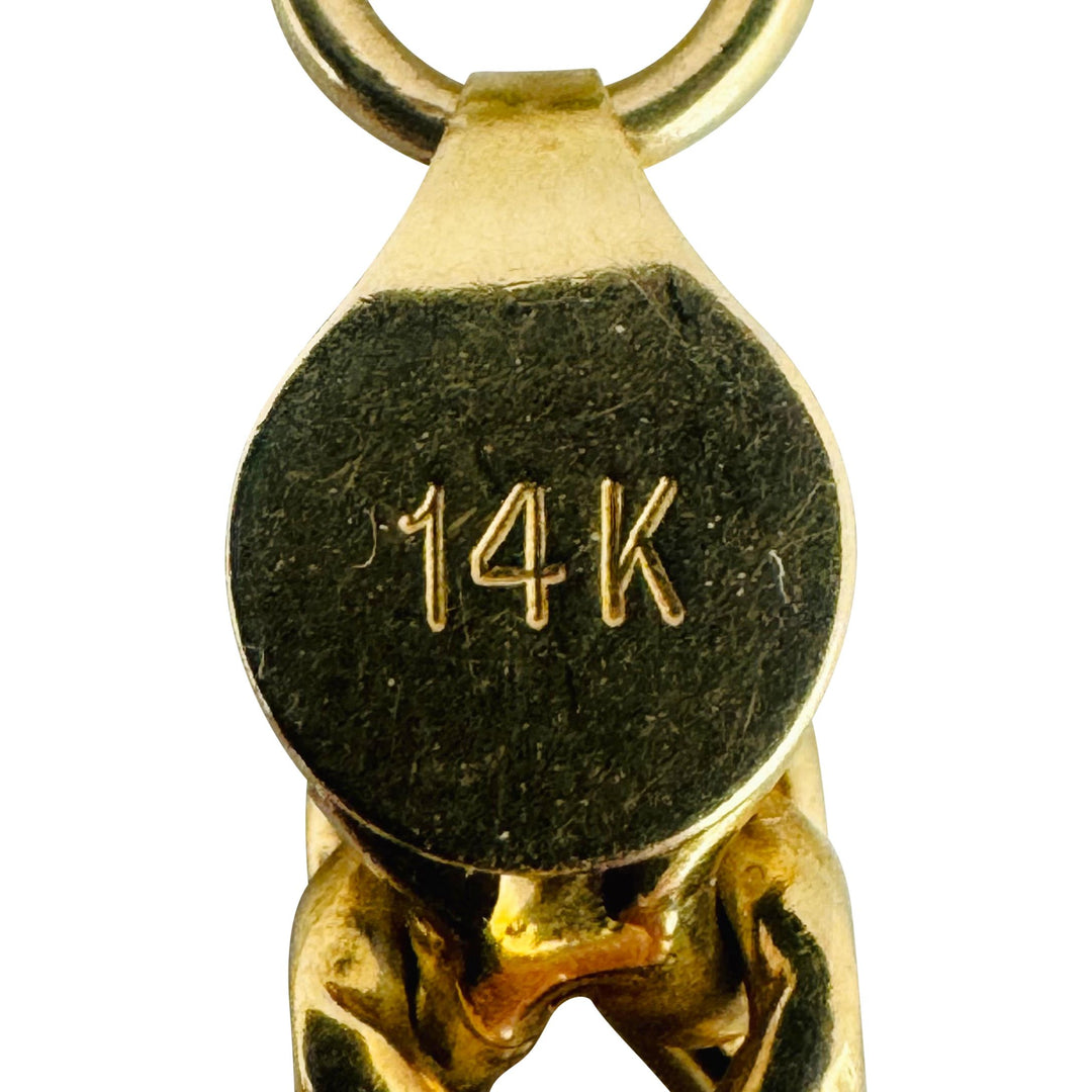 14k Yellow Gold 38g Thick Squared 5.5mm Men's Franco Link Chain Necklace 24"