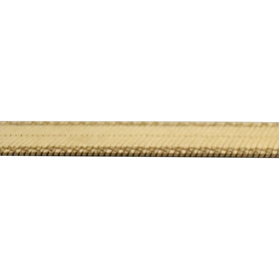 14k Yellow Gold 8g Thin Flat Etched Edge Herringbone Link Necklace Italy 20"